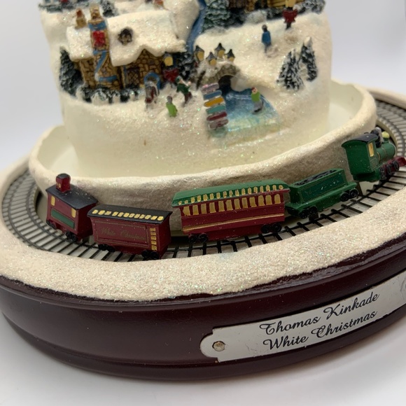 Thomas Kinkade Masterpiece Edition White Christmas Town & Train Only UNTESTED! - Picture 6 of 16